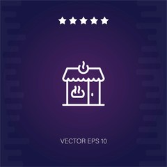 bakery shop vector icon modern illustration