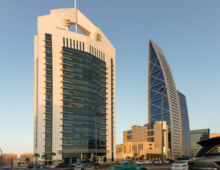 Giant buildings in Riyadh, the capital of the Kingdom of Saudi Arabia