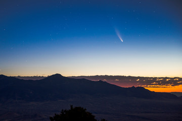 Comet NEOWISE Over the Landscape of Great Basin National Park