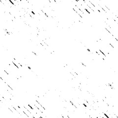 Rough, irregular texture composed of monochrome geometric elements. Overlay distressed grunge background. Abstract vector illustration. Isolated on white background. EPS10