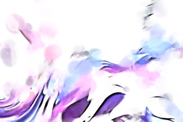 Rough brushstrokes on abstract background. Brush painting. Color strokes of paint. Unique wall art. Modern art on canvas. Colorful contemporary artwork.