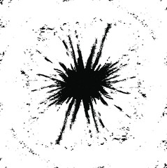 Circular texture. Distressed uneven grunge background. Abstract vector illustration. Overlay to create interesting effect and depth. Isolated on white background. EPS10.