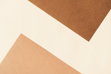 Paper for pastel overlap in beige and terracotta colors for background, banner, presentation...