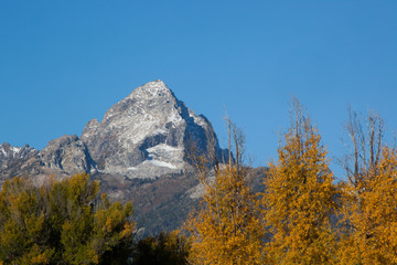 Teton Mountains with snow