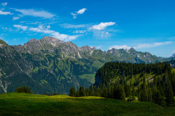 Obraz premium Grosses Walsertal Berge