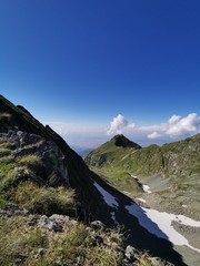 mountain landscape with clouds