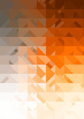 Intersecting shapes design on white background. Abstract minimalistic wallpaper. Colorful geometric template.