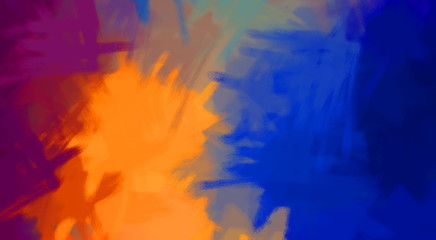 Brushed Painted Abstract Background. Brush stroked painting. Artistic vibrant and colorful wallpaper.