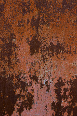 Old rusty garage wall