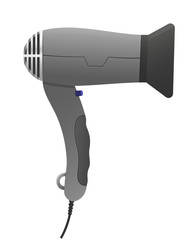 Hair dryer. New cool machine that blows hot air for hair styling and drying.