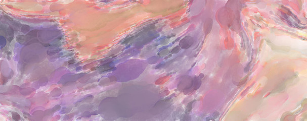 Modern brush strokes painting. Watercolor abstract painting with pastel colors. Soft color painted illustration of calming composition for poster, wall art, banner, card, book cover or packaging.