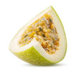 Green passionfruit quarter slice