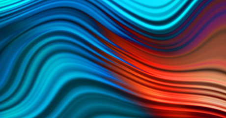 Abstract background with curved lines. Colorful illustration in abstract style with gradient. Vibrant wave pattern with striped texture.