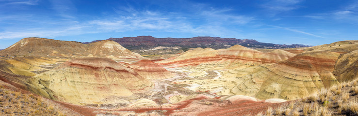 The Painted Hills in central Oregon. Part of the John Day Fossil Beds National Monument