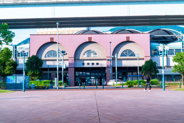 長崎県佐世保市　佐世保港から見た佐世保駅周辺