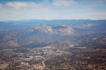 Mountain landscape from above