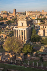 Naklejka na ściany i meble Views of the Roman Forum, Rome, Italy