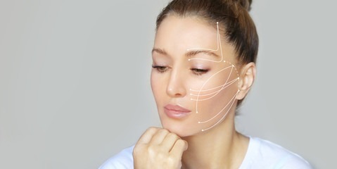 thread lift procedure ,non-surgical facelift,markup	
