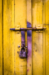 old lock on a door