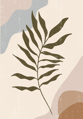 Botanical print boho minimalist printable wall art
