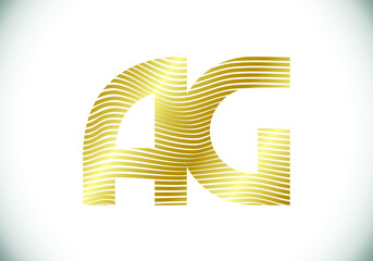 Initial Monogram Letter A G Logo Design Vector Template. Graphic Alphabet Symbol for Corporate Business Identity