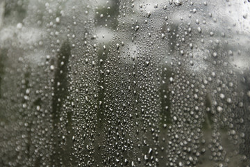 texture of water drops close up