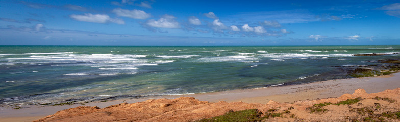 Beautiful tropical beach.Beautiful Beach and blue sky.holiday, vacation, recreation concept