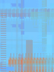 Geometric multicolored intersecting lines. Graphic illustration of digital technology. Abstract background.