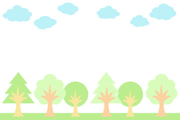 Obraz premium 木の背景 長方形 パステル