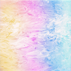 Fototapeta na wymiar Rainbow Pastel Textured Watercolor Background