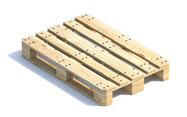 Wooden euro pallet 3D