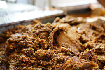 Apfelmaische von gepressten Äpfel aus Mühle