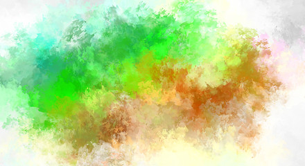 Fototapeta premium Creative abstract painting. Background with artistic brush strokes. Colorful and vibrant illustration. Painted art.