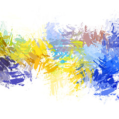 Brushed Painted Abstract Background. Brush stroked painting. Artistic vibrant and colorful wallpaper..