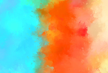Obraz premium Creative abstract painting. Background with artistic brush strokes. Colorful and vibrant illustration. Painted art.
