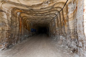 Inside the salt mine in Soledar, Donetsk, Ukraine