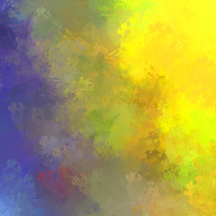 Obraz na płótnie Canvas Painted composition with vibrant brush strokes. Textured colorful painting. Paint brushed wallpaper.