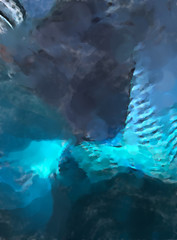 Modern art. Colorful contemporary artwork. Color strokes of paint. Brushstrokes on abstract background. Brush painting.