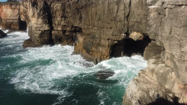 Boca do Inferno. Cliffs in Cascais, coastal village in Estoril near of Lisbon, Portugal. Europe