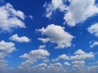 Beautiful blue sky and clouds natural background