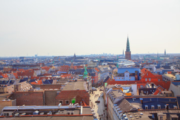 Fototapeta na wymiar Beautiful Aerial View of Copenhagen 