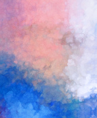 Watercolor painted background. Abstract Illustration wallpaper. Brush stroked painting. 2D Illustration.