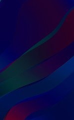 Abstract background. Colorful wavy design wallpaper. Creative graphic 2d illustration. Trendy fluid cover with dynamic shapes flow.