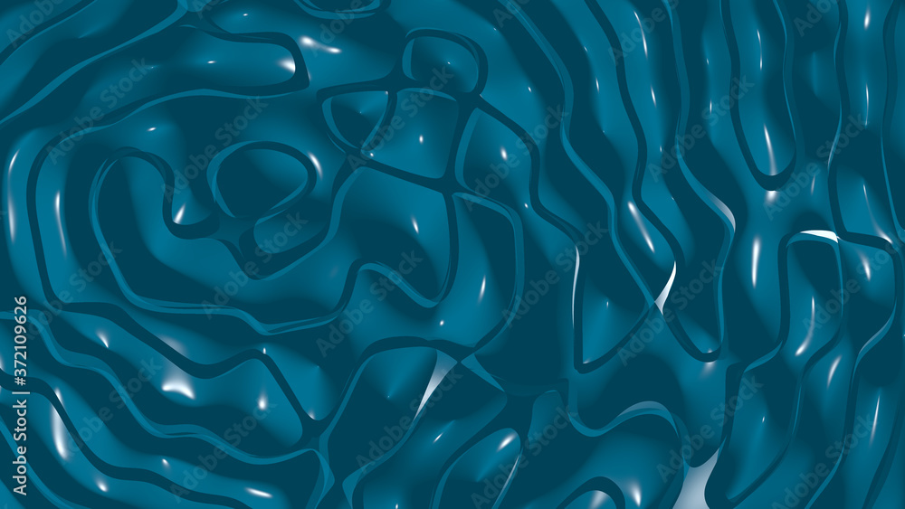 Aufkleber plain 3d abstract background of monochromic prussian blue color with shadow and coloring suitable fo