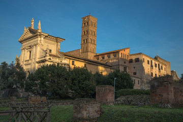 Obraz premium Views of the Roman Forum, Rome, Italy
