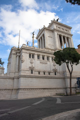 Obraz premium View of the Altar of the Fatherland (Altare della Patria in Italian, also known as the Wedding Cake), Rome, Italy