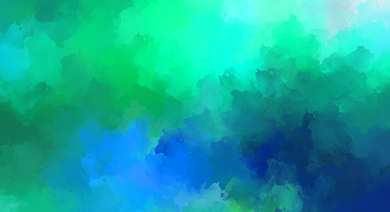 2D illustration of colorful brush strokes. Decorative texture painting. Vibrant paint pattern backdrop.