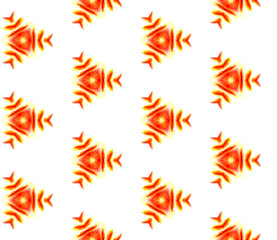 Traditional Art. Hand Drawn Painted. 