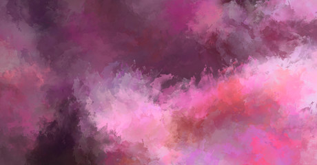 2D illustration of colorful brush strokes. Decorative texture painting. Vibrant paint pattern backdrop.