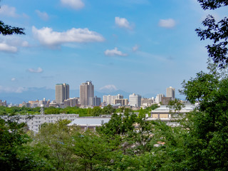 府中市浅間山公園から望む富士山